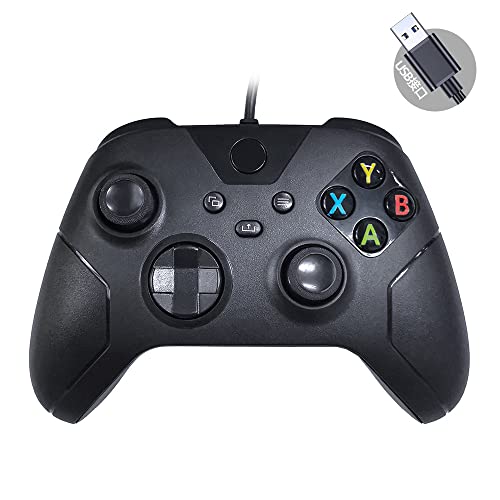 בקר קווי משופר לסדרת Xbox X | S עם 4 כפתורים שניתן לחדש, 4 רטט מנועי ושקע אוזניות סטריאו 3.5 ממ,
